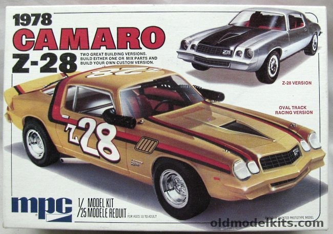 MPC 1/25 1978 Chevrolet Camaro Z-28 - Stock / Oval Track Racer, 1-7819 plastic model kit